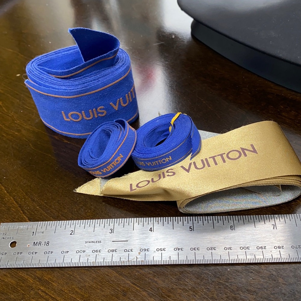 French luxury brand gift ribbon, early 2000s